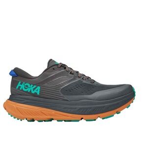 Hoka Stinson ATR 6 Trail Running Hiking Shoes Gray Orange Womens 11 UK 9.5 EU 44